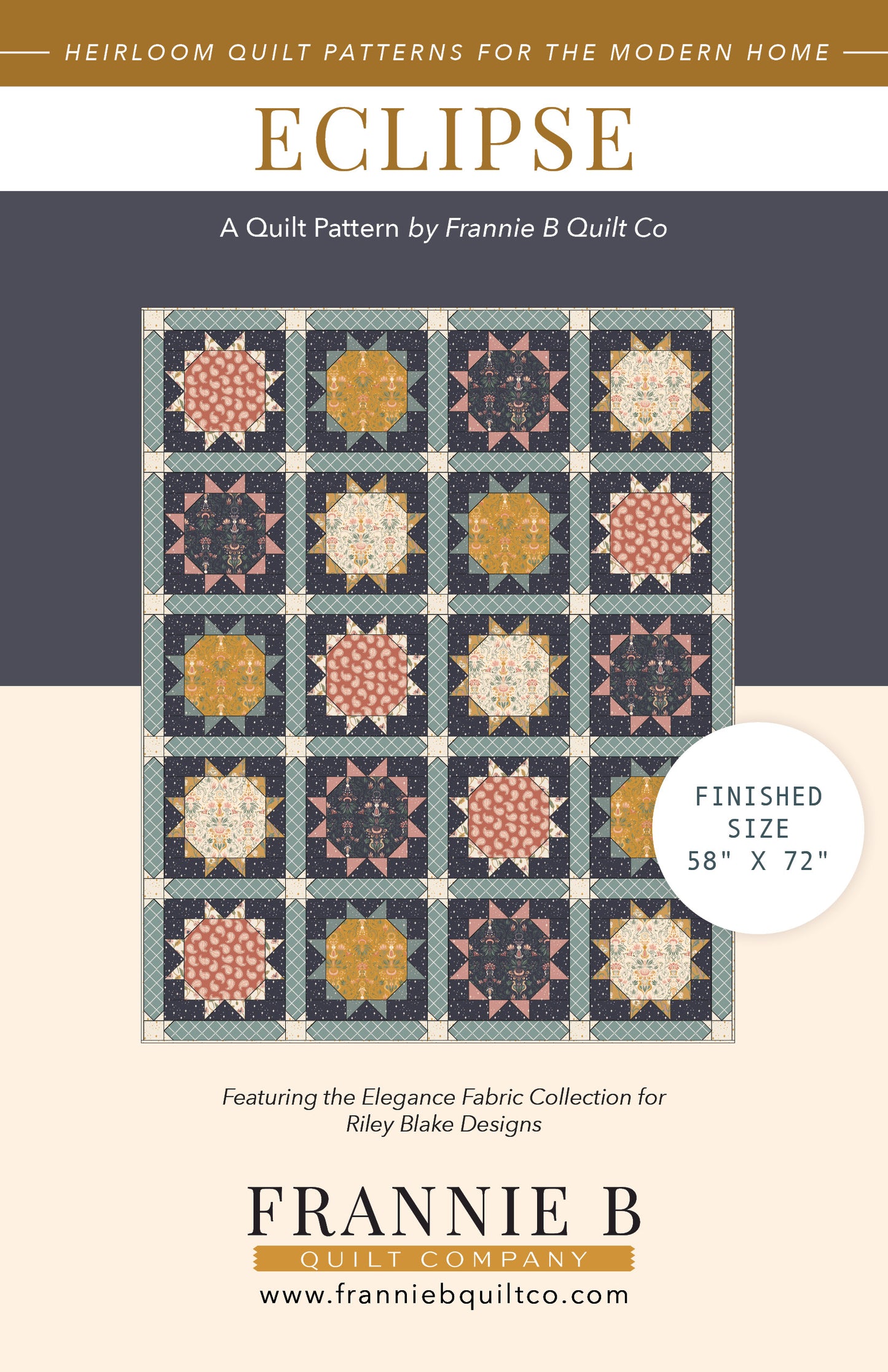 Eclipse Quilt Paper Pattern