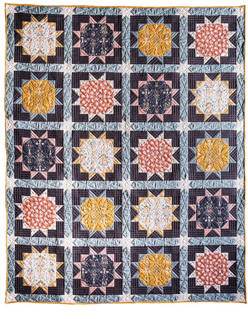 Eclipse Pattern by Frannie B Quilt Company sewn in Eternal Fabric by Corinne Wells Photo by Hannah Israelson