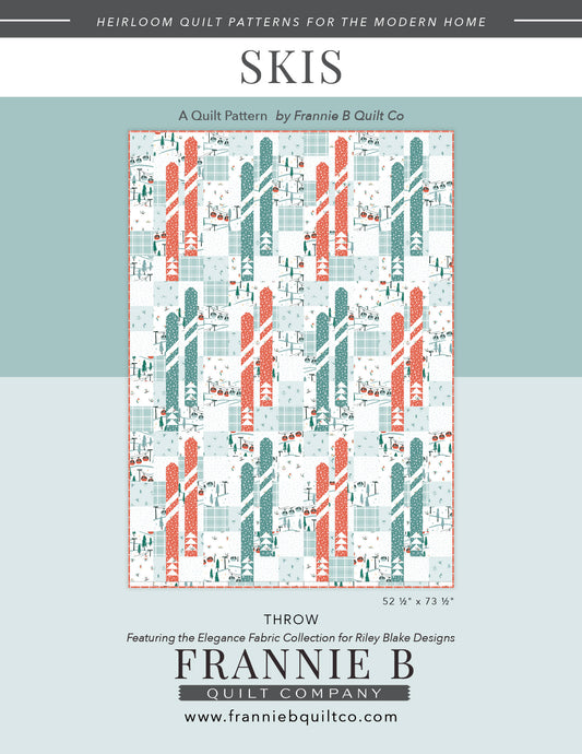 Frannie B Skis Quilt Pattern Front Cover