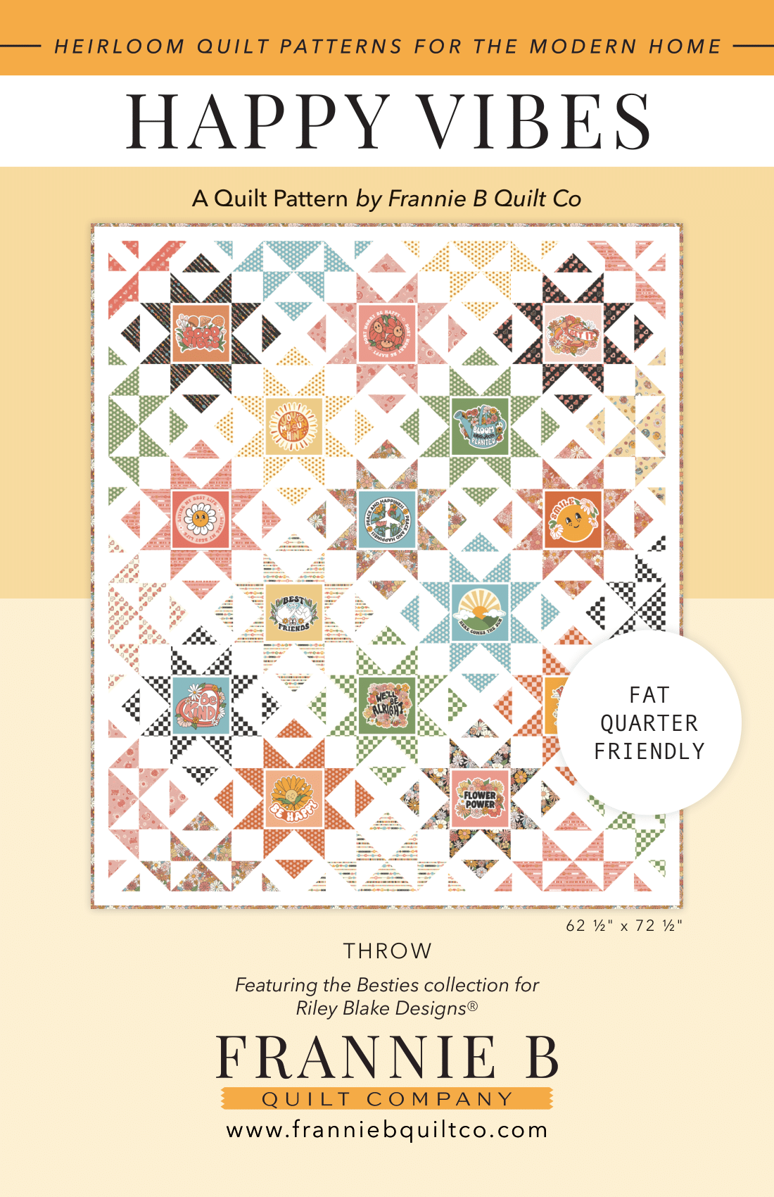 Happy Vibes Quilt - Paper Pattern