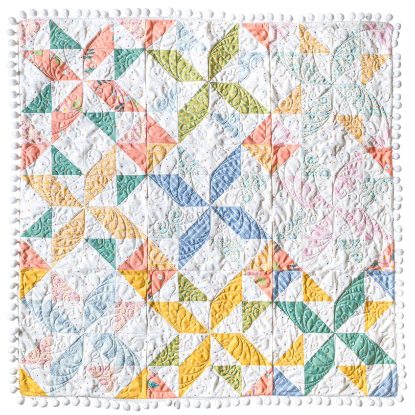 Citrus and mint online baby quilt